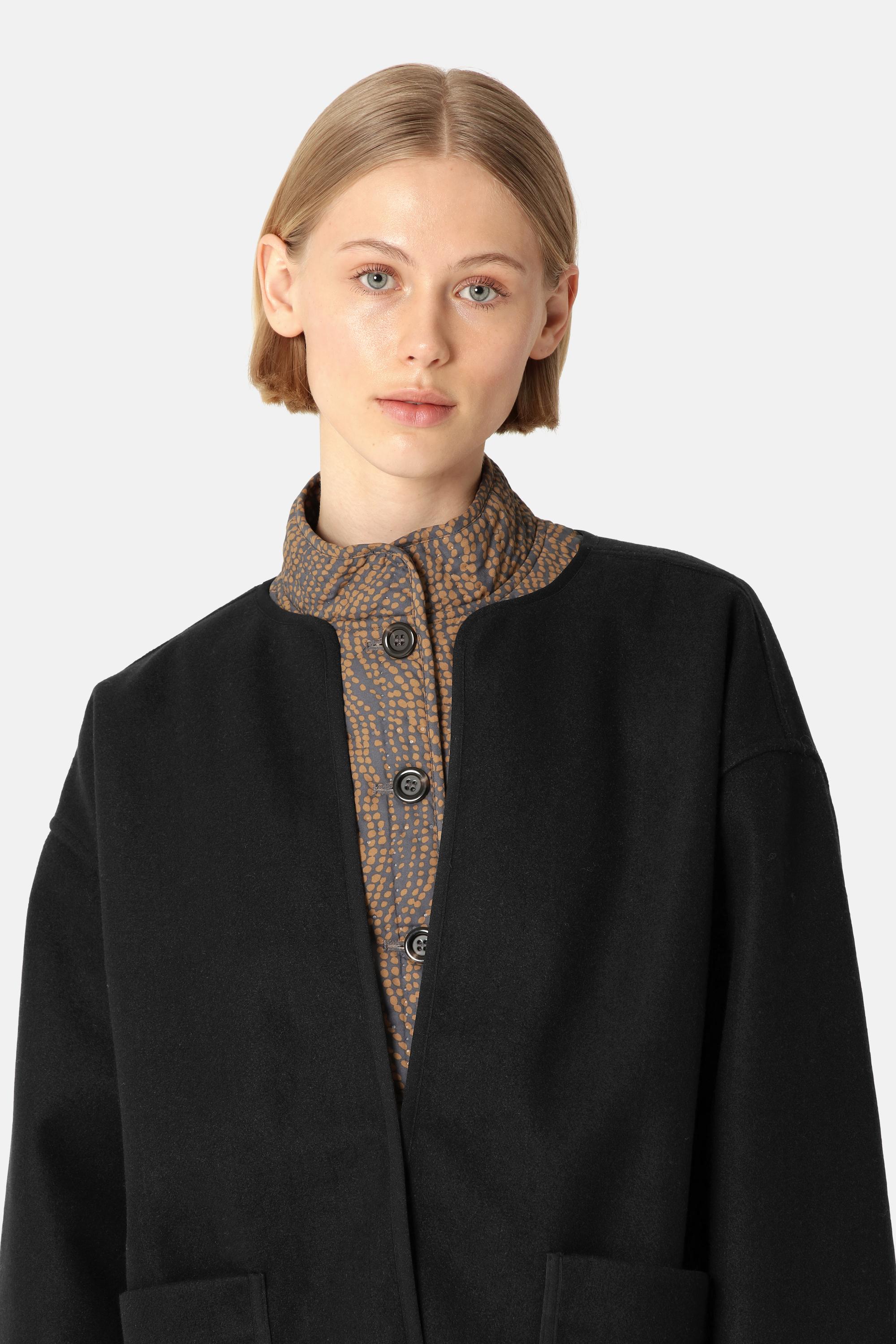 Felted Casual Jacket - Black